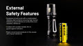 Batterie Nitecore NL1816R 18350 rechargeable USB-C - 1600mAh 3.6V protégée Li-ion  NYCTALOPE  