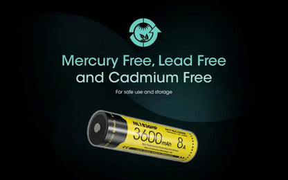 Batterie Nitecore NL1836HP 18650 – 3600mAh 3.6V protégée Li-ion  NYCTALOPE  