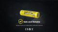Batterie Nitecore NL1840 18650 - 4000mAh 3.6V protégée Li-ion  NYCTALOPE  