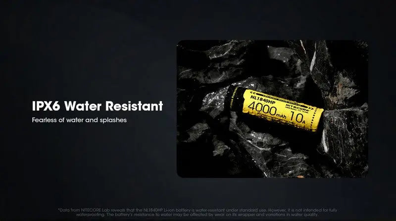 Batterie Nitecore NL1840HP 18650 - 4000mAh 3.6V protégée Li-ion  NYCTALOPE  