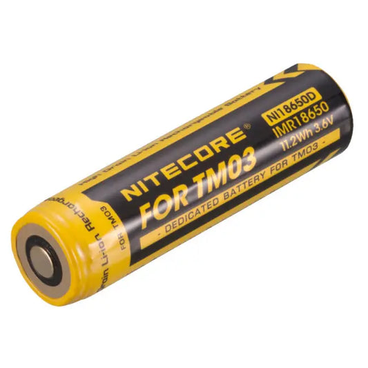 Batterie Nitecore NL18650D Li-Mn pour lampe Nitecore TM03  NYCTALOPE  