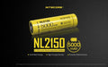 Batterie Nitecore NL2150 21700 – 5000mAh 3.7V protégée Li-ion  NYCTALOPE  