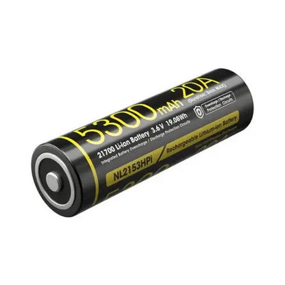 Batterie Nitecore NL2153HPi 21700 – 5300mAh 3.6V protégée Li-ion  NYCTALOPE  