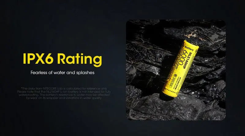 Batterie Nitecore NL2160HP 21700 - 6000mAh 3.6V - protégée Li-ion  NYCTALOPE  
