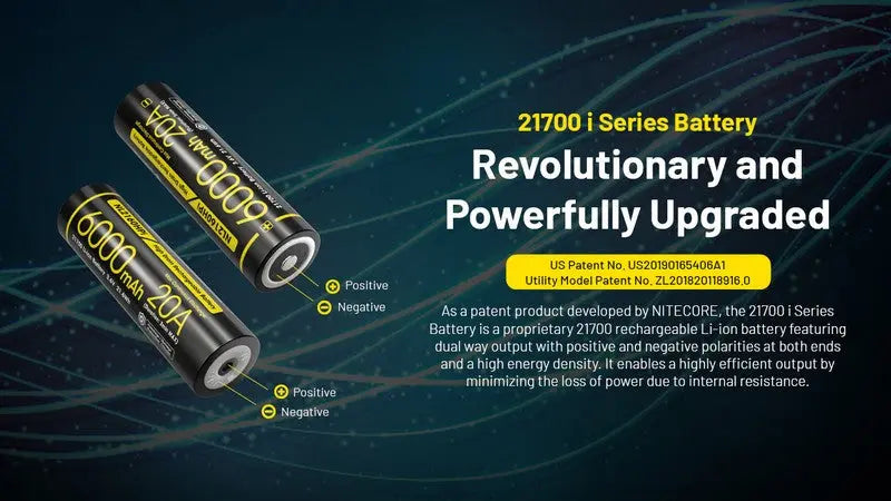 Batterie Nitecore NL2160HPi 21700 - 6000mAh 3.6V - protégée Li-ion - NYCTALOPE