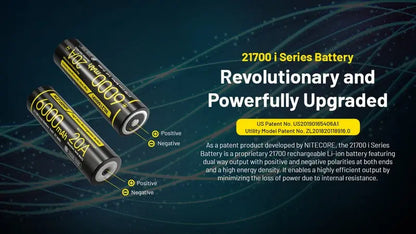 Batterie Nitecore NL2160HPi 21700 - 6000mAh 3.6V - protégée Li-ion - NYCTALOPE