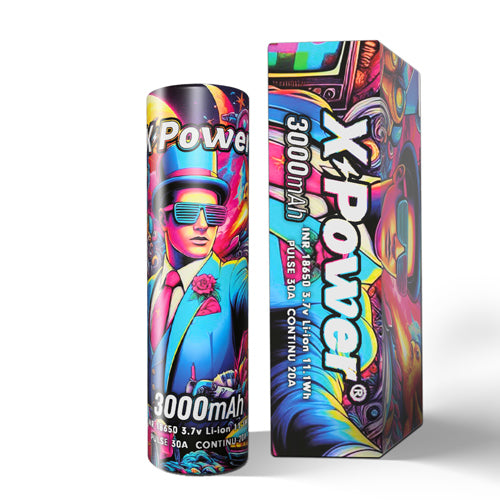 Batterie X Power 18650 3000 mAh 3.7V INR - NYCTALOPE