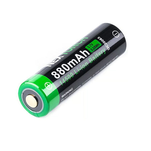 Batterie Nextorch 14500 - 880mAh - 3.7V protégée Li-ion USB-C