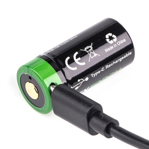 Batterie Nextorch 16340 rechargeable USB-C - 800mAh 3.6V protégée Li-ion  NYCTALOPE  