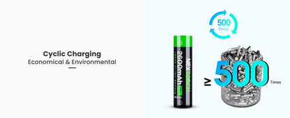 Batterie Nextorch 18650 - 2600mAh 3.6V protégée Li-ion USB-C  NYCTALOPE  