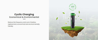 Batterie Nextorch 18650 - 3400mAh 3.6V protégée Li-ion USB-C - NYCTALOPE