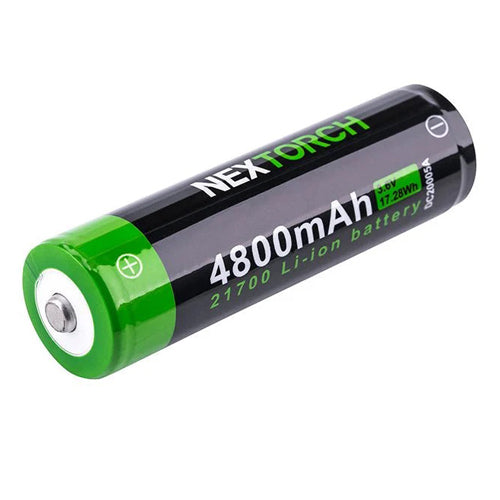 Batterie Nextorch 21700 - 4800mAh 3.6V protégée Li-ion USB-C - NYCTALOPE
