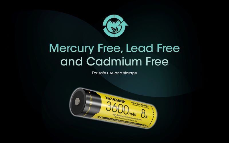 Batterie Nitecore NL1836HP 18650 – 3600mAh 3.6V protégée Li-ion  NYCTALOPE  