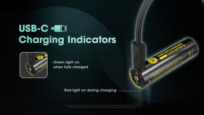 Batterie Nitecore NL1836R 18650 Rechargeable – 3600mAh 3.6V protégée Li-ion  NYCTALOPE  