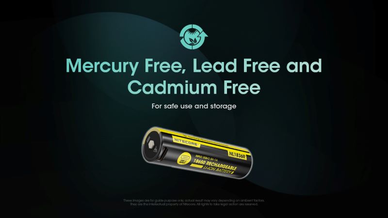 Batterie Nitecore NL1836R 18650 Rechargeable – 3600mAh 3.6V protégée Li-ion  NYCTALOPE  