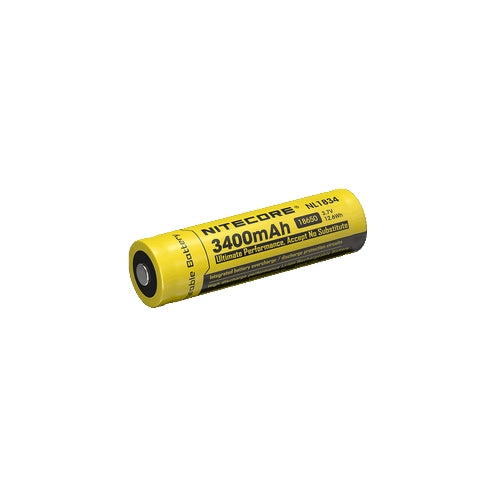 Batterie Nitecore NL1834 18650 – 3400mAh 3.7V protégée Li-ion  NYCTALOPE  