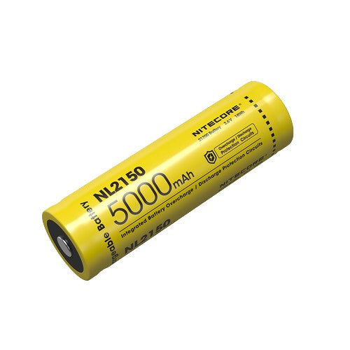 Batterie Nitecore NL2150 21700 – 5000mAh 3.7V protégée Li-ion  NYCTALOPE  