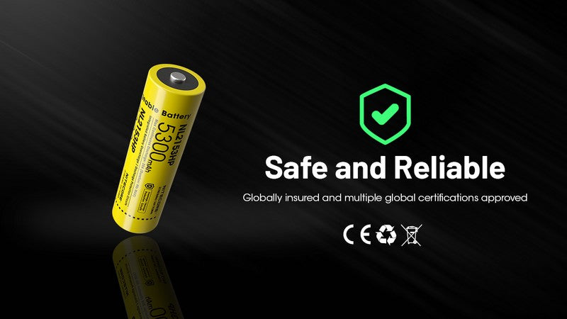 Batterie Nitecore NL2153HP 21700 - 5300mAh 3.6V protégée Li-ion