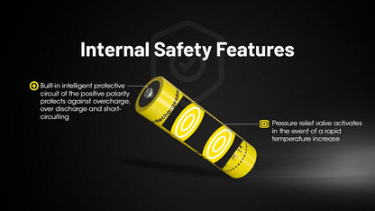 Batterie Nitecore NL2153HP 21700 - 5300mAh 3.6V protégée Li-ion  NYCTALOPE  