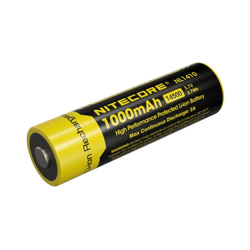 Batterie Nitecore NL1410 14500 - 1000mAh 3.7V protégée Li-ion  NYCTALOPE  