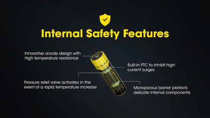 Batterie Nitecore NL1410 14500 - 1000mAh 3.7V protégée Li-ion  NYCTALOPE  