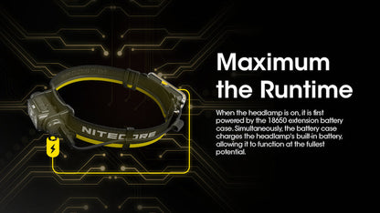 Boitier d'extension pour batterie 18650 - Port USB-C  NYCTALOPE  