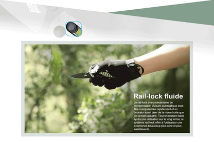 Olight Rubato 3 - Couteau de camping avec rail-lock - Oknife  NYCTALOPE  