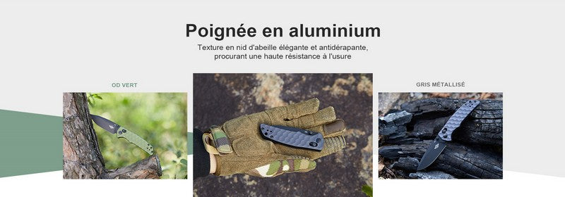 Olight Rubato 3 - Couteau de camping avec rail-lock - Oknife  NYCTALOPE  