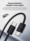Câble USB-C dragonne Klarus KC01 65W - Transfert 480Mbps - Nylon Tressé
