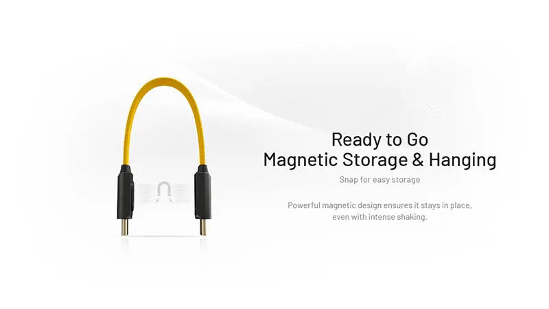 Câble de Charge Rapide Nitecore NLink10 60W/3A - USB-C vers USB-C - Design Magnétique - Ultra Compact - NYCTALOPE