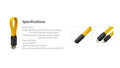 Câble de Charge Rapide Nitecore NLink10 60W/3A - USB-C vers USB-C - Design Magnétique - Ultra Compact - NYCTALOPE