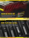 Chargeur D4 Nitecore Li-ion, IMR, Ni-MH, LiFePO4 et Ni-CD  NYCTALOPE  