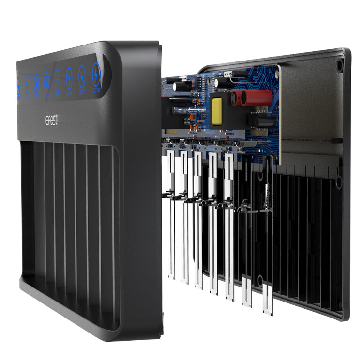 Chargeur EFEST Lush Q8 pour batteries Li-ion, IMR, Ni-MH, Ni-Cd, 21700, 18650, 16340 - NYCTALOPE