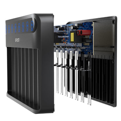 Chargeur EFEST Lush Q8 pour batteries Li-ion, IMR, Ni-MH, Ni-Cd, 21700, 18650, 16340 - NYCTALOPE