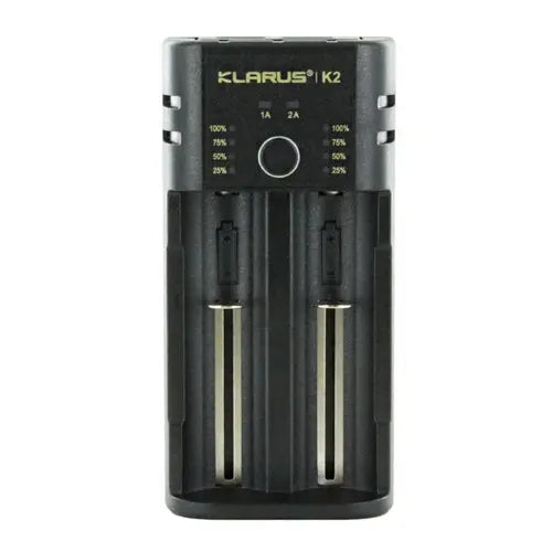 Chargeur Klarus K2 USB, 2 baies Powerbank Li-ion, Ni-MH, Ni-Cd et LiFePO4 Klarus