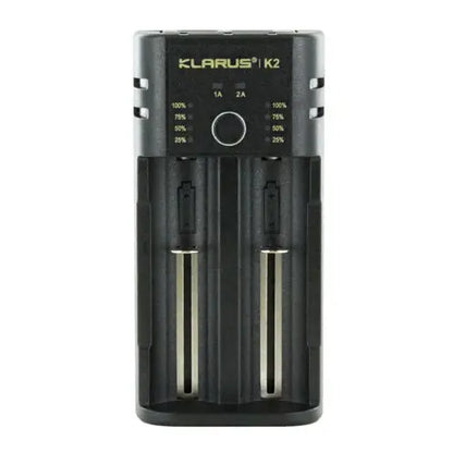 Chargeur Klarus K2 USB, 2 baies Powerbank Li-ion, Ni-MH, Ni-Cd et LiFePO4 Klarus