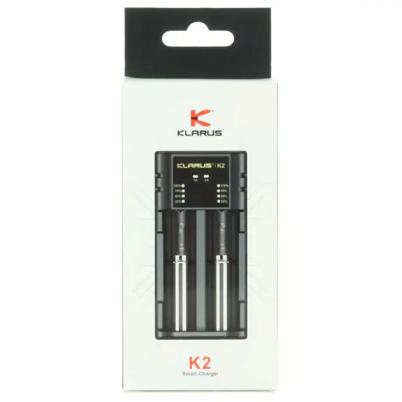 Chargeur Klarus K2 USB, 2 baies Powerbank Li-ion, Ni-MH, Ni-Cd et LiFePO4 Klarus