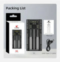Chargeur Klarus K2 USB, 2 baies Powerbank Li-ion, Ni-MH, Ni-Cd et LiFePO4 Klarus