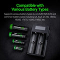 Chargeur Nextorch DC20 USB 2 baies Li-ion 21700, 18650, 18350,16340, 14500  NYCTALOPE  