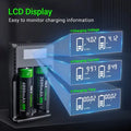Chargeur Nextorch DC20 USB 2 baies Li-ion 21700, 18650, 18350,16340, 14500  NYCTALOPE  