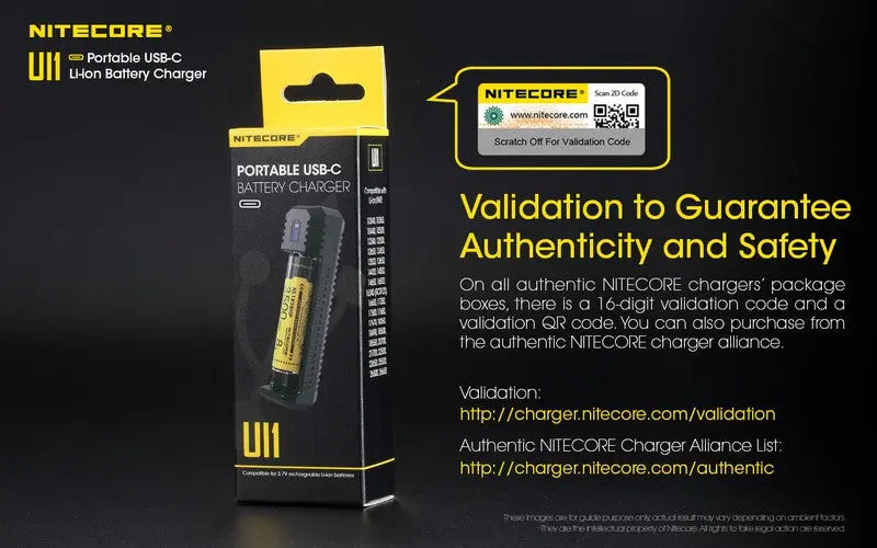 Chargeur Nitecore UI1 pour batteries Li-ion/IMR - Type C  NYCTALOPE  