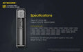 Chargeur Nitecore UI1 pour batteries Li-ion/IMR - Type C  NYCTALOPE  