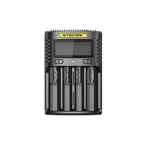Chargeur Nitecore UMS4 pour batteries li-ion, IMR, LiFePO4, Ni-MH, Ni-Cd  NYCTALOPE  