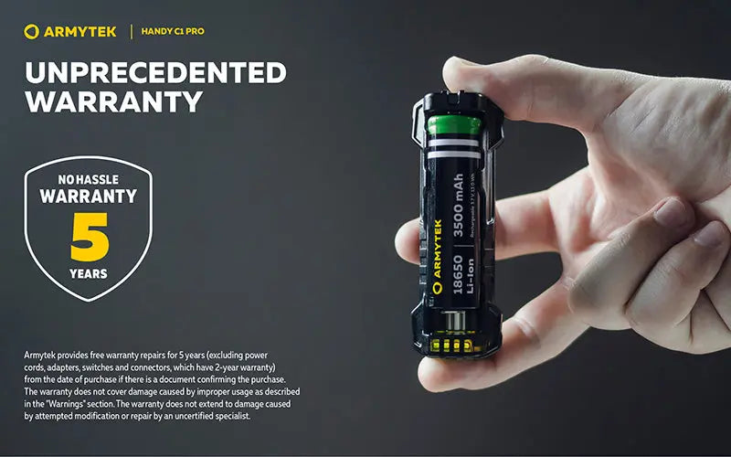 Chargeur Universel Armytek Handy C1 Pro USB-C - 2 en 1 - Powerbank - Li-Ion et Ni-MH  NYCTALOPE  
