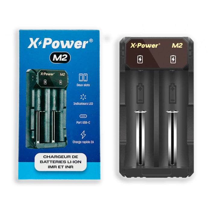 Chargeur X Power M2 pour 2 batteries Lithium, IMR et INR - NYCTALOPE