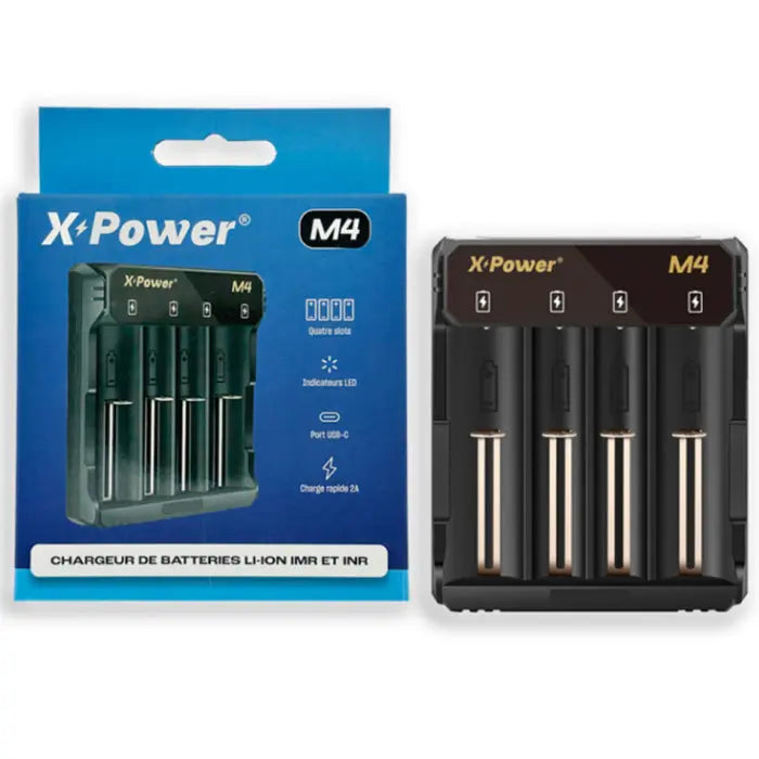 Chargeur X Power M4 pour 4 batteries Lithium, IMR et INR - NYCTALOPE