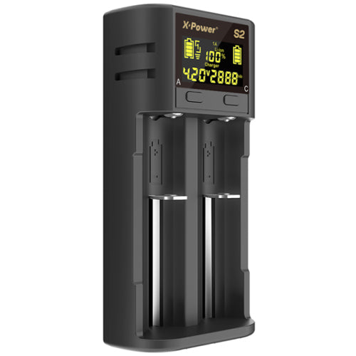 Chargeur X Power S2 pour 2 batteries Lithium, IMR et INR - NYCTALOPE