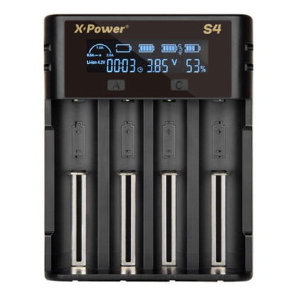 Chargeur X Power S4 pour 4 batteries Lithium, IMR et INR - NYCTALOPE