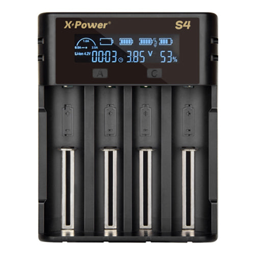 Chargeur X Power S4 pour 4 batteries Lithium, IMR et INR - NYCTALOPE