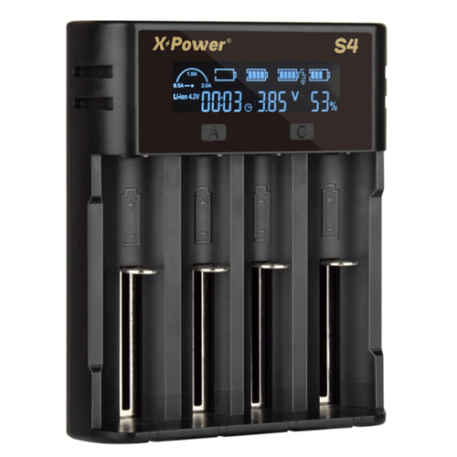 Chargeur X Power S4 pour 4 batteries Lithium, IMR et INR - NYCTALOPE